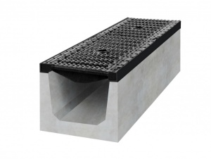 Betonový žlab D400 s litinovou mříží