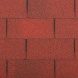  Asfaltový šindel Rectangular - 0,333 x 1 m, červená