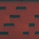 Asfaltový šindel Irregular - samolepící - 0,317 x 1 m, červená