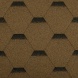 Asfaltový šindel Hexagonal - samolepící - 0,317 x 1 m, hnědá