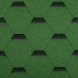 Asfaltový šindel Hexagonal - samolepící - 0,317 x 1 m, zelená