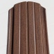 Plechová plotovka Guttafence dřevo dekor ořech - oblý konec