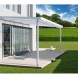 Hliníková pergola Terrassendach Premium - čirý akryl / bílá konstrukce - 10,14 x 3,06 m
