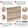 Fasádní obklad - lamela WOOD SIDING SV-05 - 58 dub winchester /3,00 M
