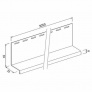 Okapový profil DECO SIDING SV-16 - 01 bílá /3,05 M