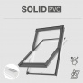 Plastové střešní okno RoofLITE PLUS SOLID PVC