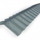Hřebenáč PVC trapéz 76 x 18 - 1090 x 300 mm, průhledný