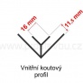 Vnitřní koutový profil Color