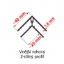 Vnější rohový profil Profi P517 - 011 bílá